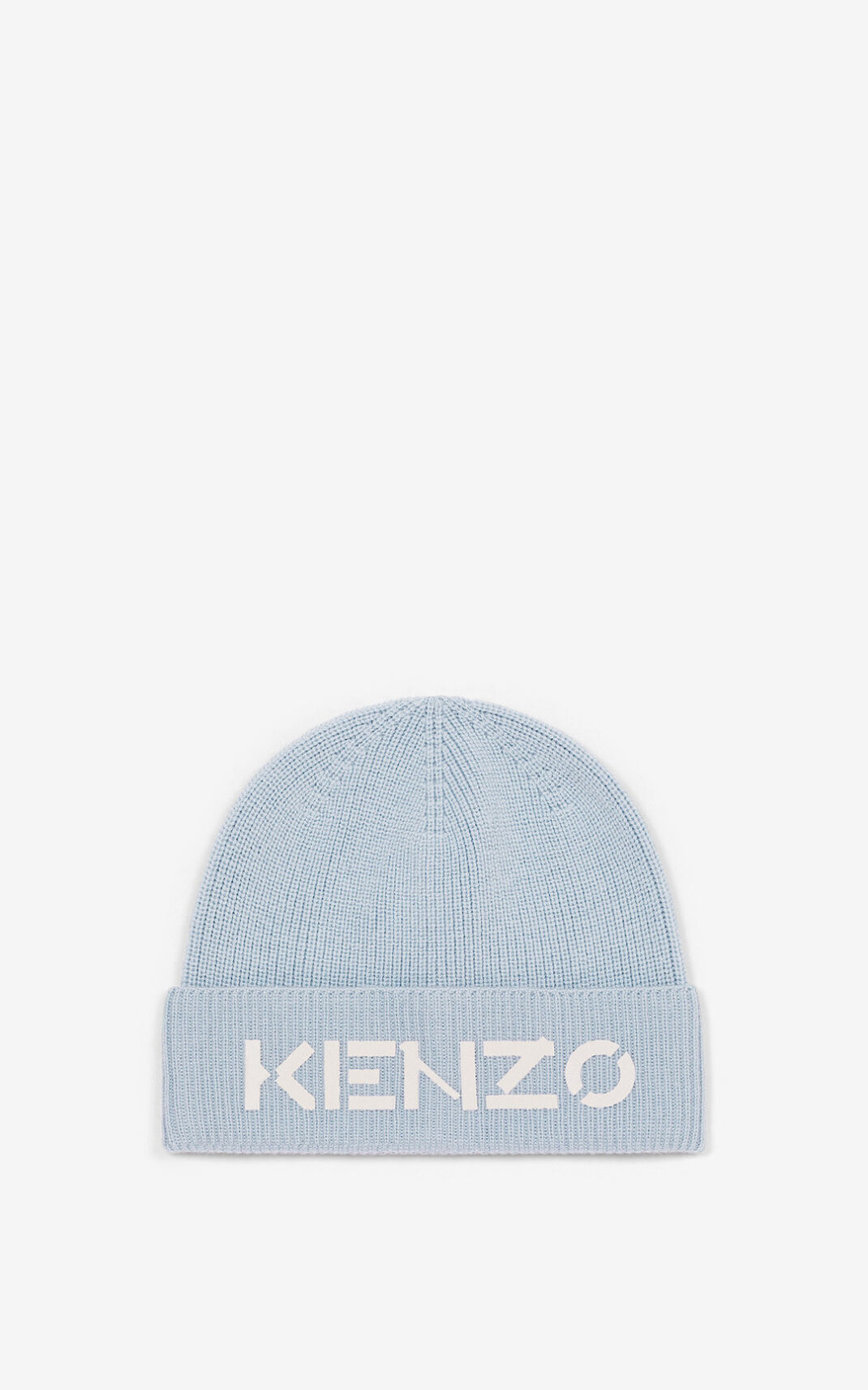 Kenzo Logo knit Moška Pletena Kapa Siva SI-4619305